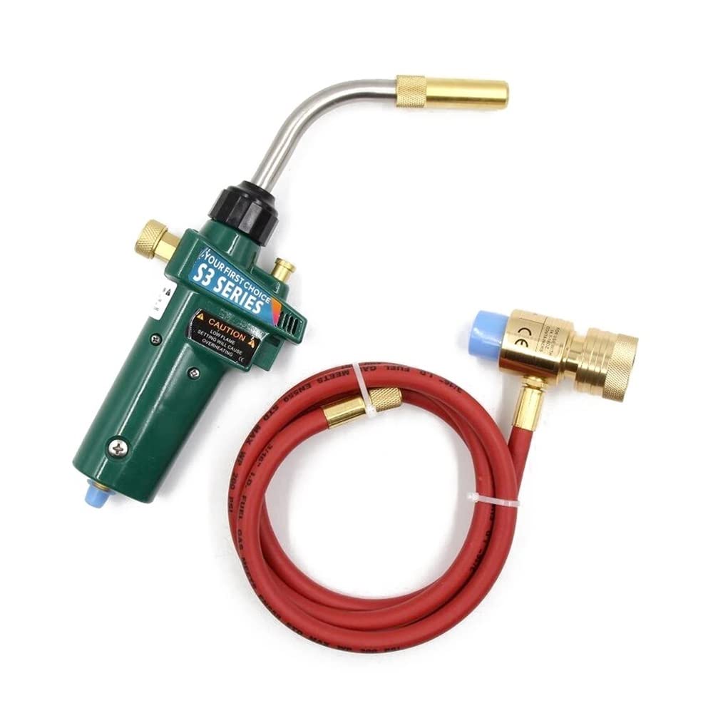 マップガスろう付けトーチ自走式トリガ1.5Mホースプロパン溶接暖房4段階調整可能な火炎制御 プラズマカッター アクセサリー