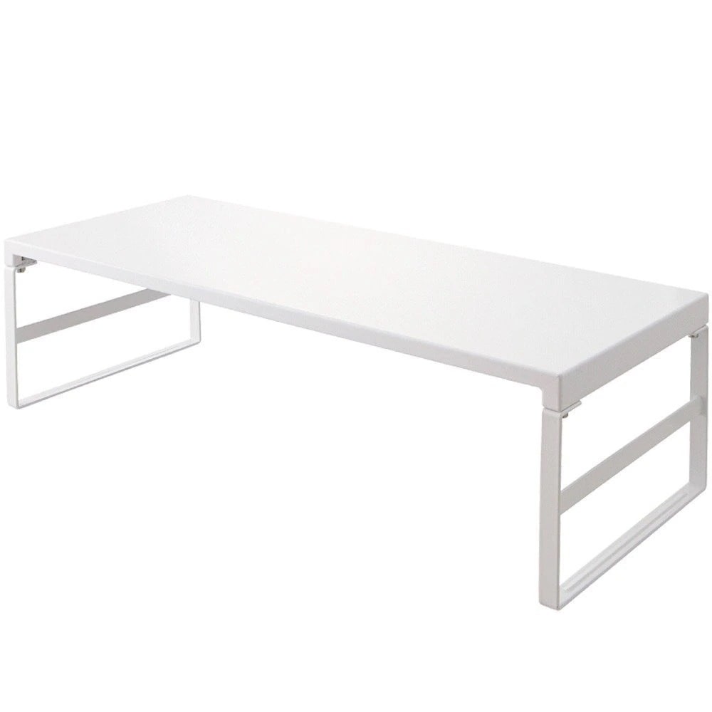 （まとめ買い）机上台 幅590mm/ハイタイプ 白 A-7333-0 [x3]