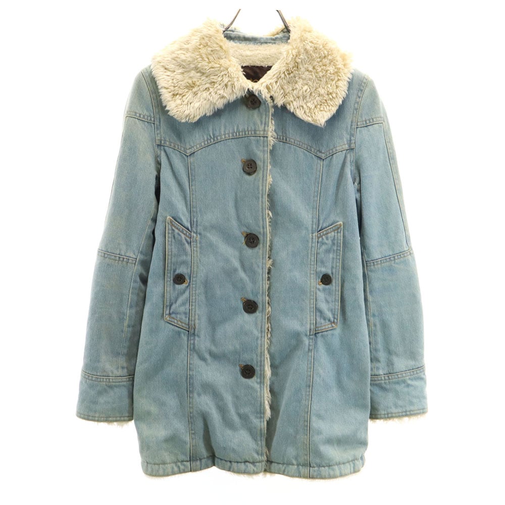 ヒステリックス 日本製 デニムジャケット FREE アイスブルー HYSTERICS 裏ボア レディース ヒステリックス 日本製 デニムジャケット FREE アイスブルー HYSTERICS