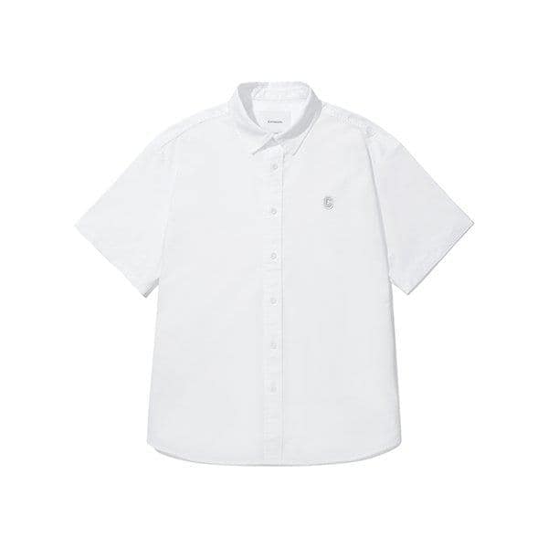 [通常価格: 79,000ウォン] ピグメント オックスフォード ハーフ シャツ ホワイト CO2402SS01WH