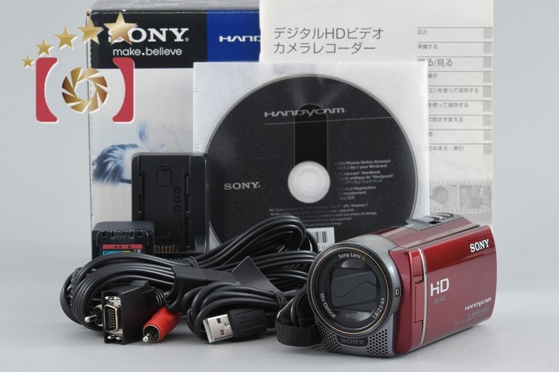 ハンディカム HDR-CX180 レッド ビデオカメラ 元箱付き