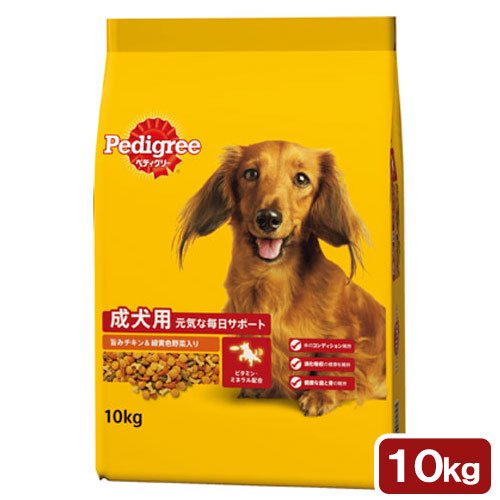 ドッグフード　成犬用　旨みチキン＆緑黄色野菜入り　１０ｋｇ　お一人様２点限り　ＣＲＣ45―05―40―40―00