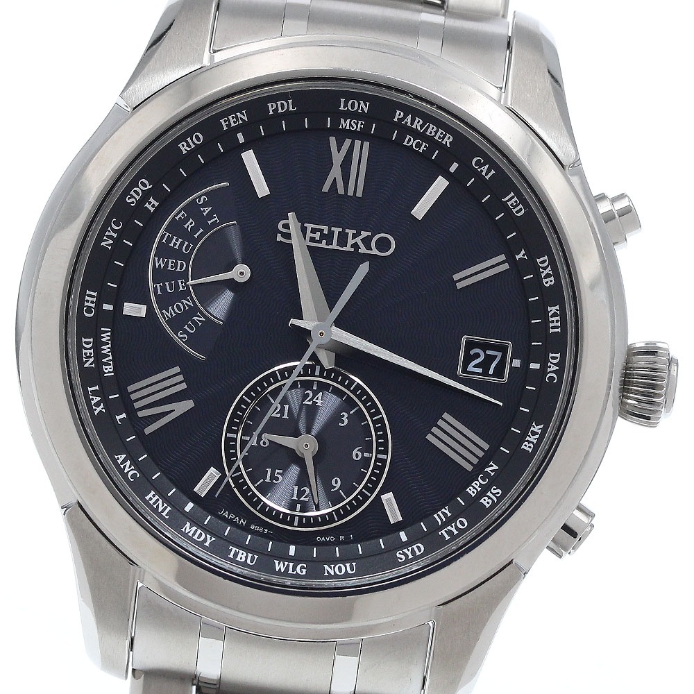 セイコー SEIKO SAGA309/8B63-0AY0 ブライツ デイデイト ソーラー電波 メンズ 良品 箱・保証書付き_938636【中古】