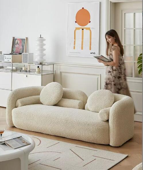 北欧風ソファーホテルレセプションソファ　ラムソファ　リビングルーム オリジナリティソファー