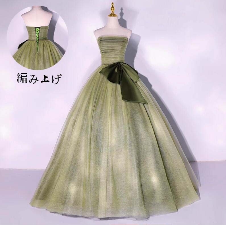 撮影用のワンピース ロングドレス カラードレス 韓国風 花嫁ドレス 前撮り 同窓会 パーティードレス お姫様ドレス セクシーイブニングドレス ノースリープ 発表会 スレンダー エレガント 披露宴 お呼