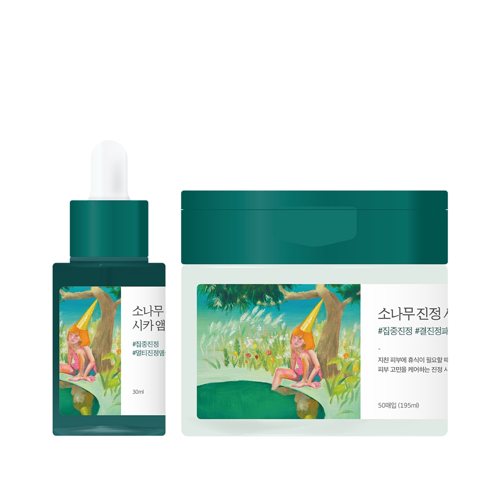[アーティストコラボ] 松の木 鎮静 シカパッド 50枚 + アンプル 30ml 企画セット