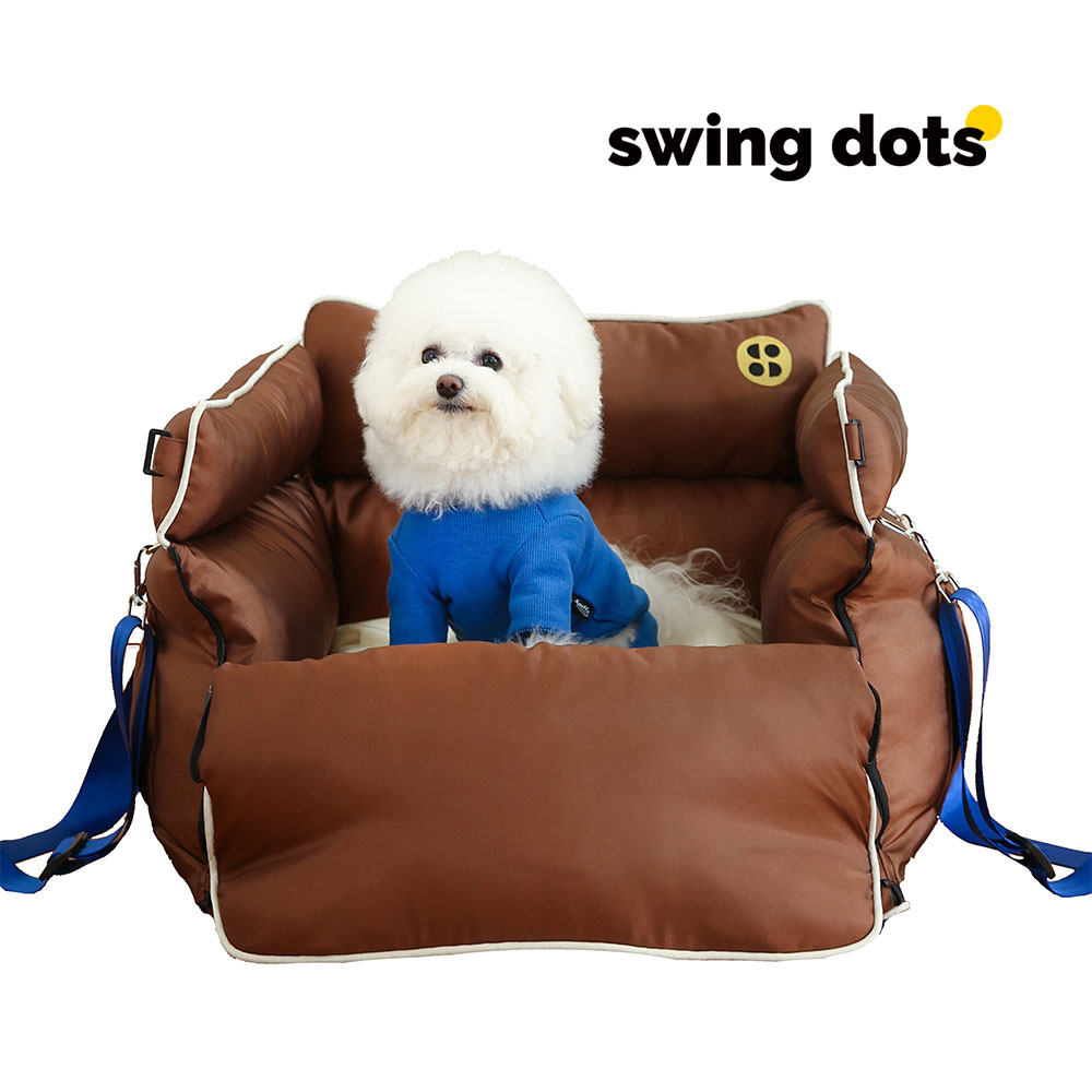 [SWINGDOTS] スウィングドッツのホームカーシート(CHOCOLATE) PET CAR SEAT お出かけ安全車に固定ペット 19,170円