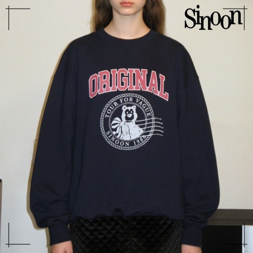 SINOON トレーナー ORIGINAL SWEATSHIRT (NAVY)