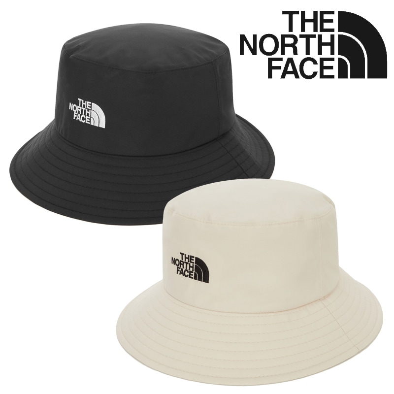 NE3HR00A NE3HR00B GTX LIGHT BUCKET HAT GORE-TEX 防水・防風ロゴ刺繍が映えるバケットハット モノトーンの二色 軽やかに日よけ すっと馴染むデイリーコーデ