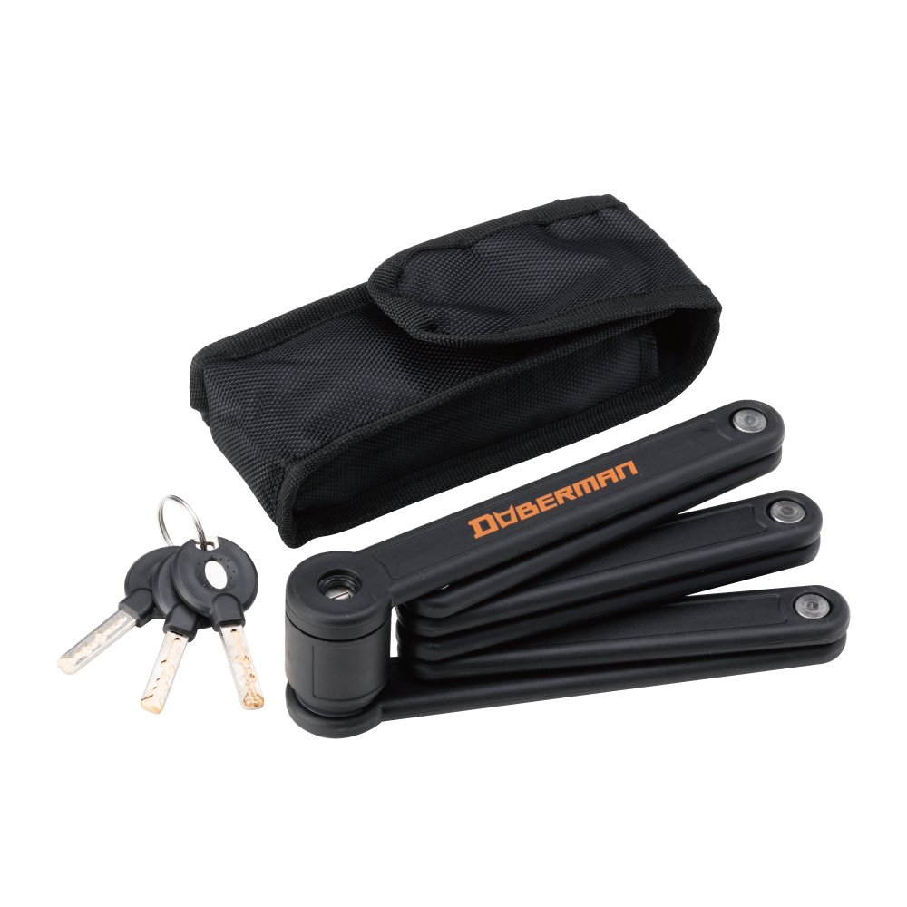 ドーベルマン(DOBERMAN) ポリゴンロック オートバイ用ポータブル折りたたみロック コンパクトタイプ DBL-001 5,319円