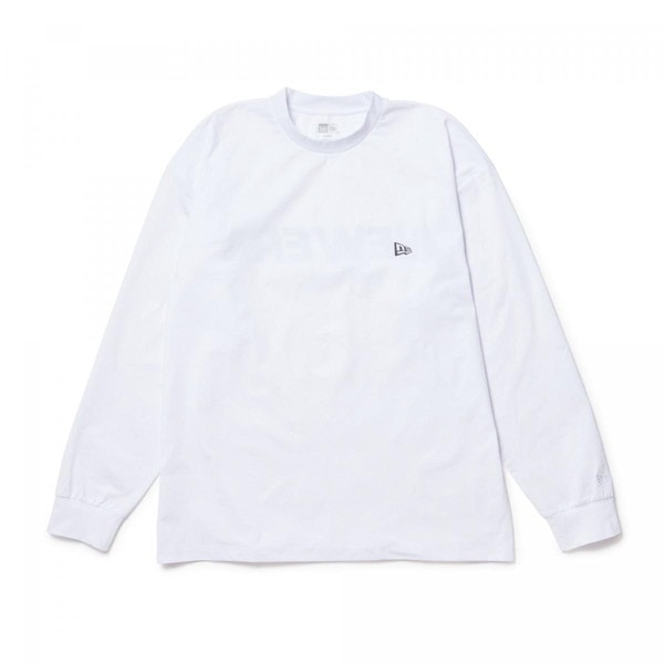 返品交換不可 在庫一掃セール ニューエラ NEW ERA 長袖 ユーティリティー オーバーサイズド Tシャツ Wordmark ホワイト 14391967 即納
