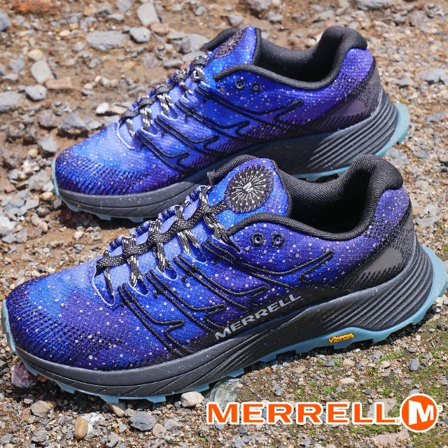 メレル MERRELL トレッキングシューズ トレイルラン メンズ モアブ フライト ナイト スカイ ハイキングシューズ アウトドア カット カジュアルシューズ 靴 リフレクター 蓄光 J066971