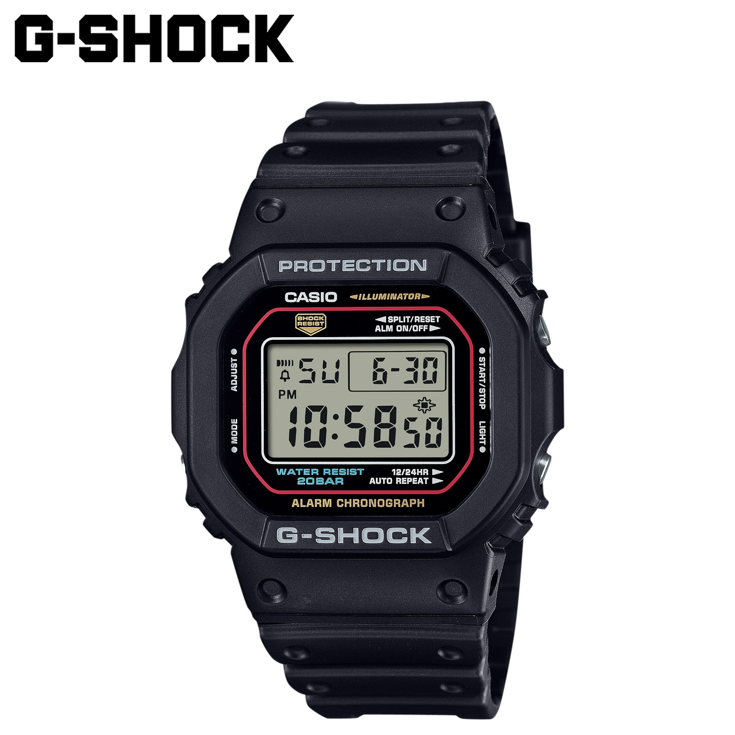 G-SHOCK 腕時計 DW-5600RL-1JF 5600 防水 ジーショック Gショック G-ショック メンズ レディース ブラック 黒