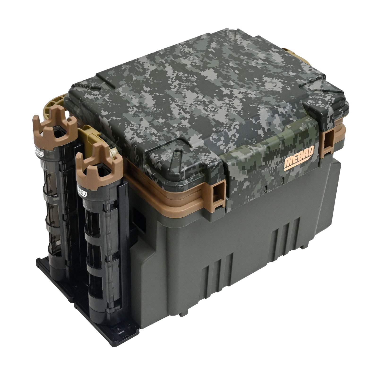 waku fimac タックルボックス 座れる ロッドホルダー ドリンクホルダー 小型 釣り 釣具 多機能 収納 ボックス デジタル迷彩 セット インナートレー