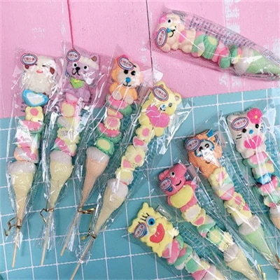 プレイス漫画コットンストリングクリスマスコットンロリポップキャンディスナックファッジハロウィン全箱
