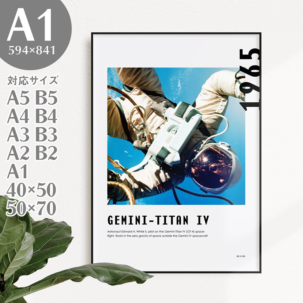 A1 アートポスター ジェミニタイタン4 宇宙服 写真 フォト 自然 AP148-A1