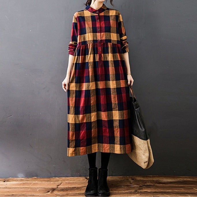 ワンピース ミモレ丈ワンピース シャツワンピース 長袖 クルーネック ミモレ丈 かわいい 大人可愛い きれいめ シンプル 上品 おしゃれ かっこいい カジュアル こなれ感 個性的 主役級 ラフ ルーズ 5,206円