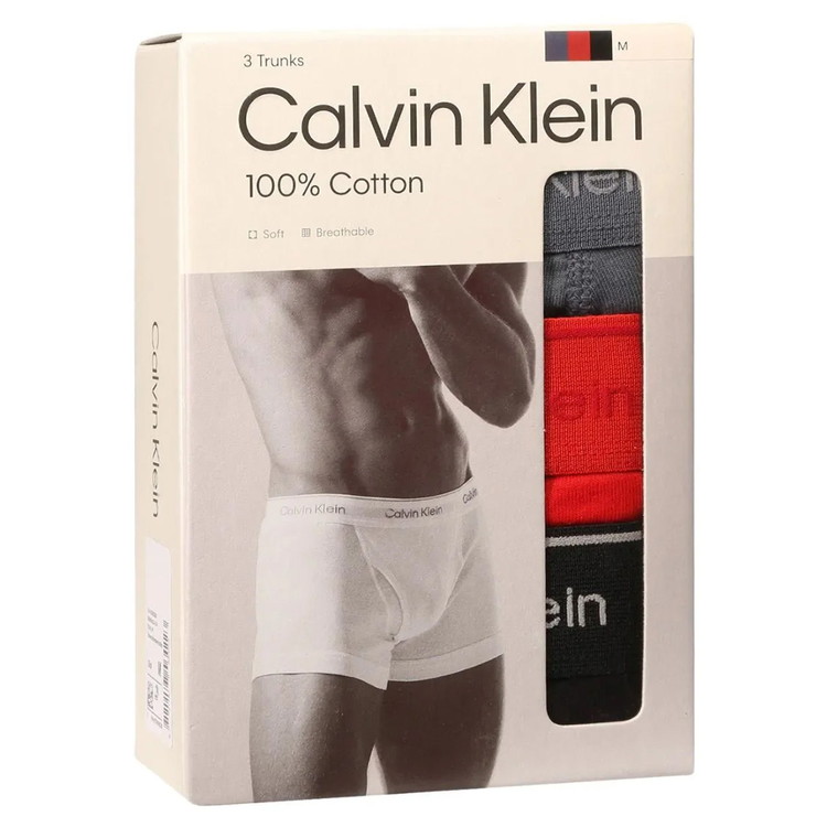 カルバンクライン：COTTON CLASSICS ボクサーパンツ 3PK (タービュランス／アドレナリンラッシュ／ブラック)【NB4002-610】