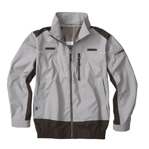 KU92110 空調服 ポリエステル製 遮熱フルハーネス仕様 服のみ シルバー 5L