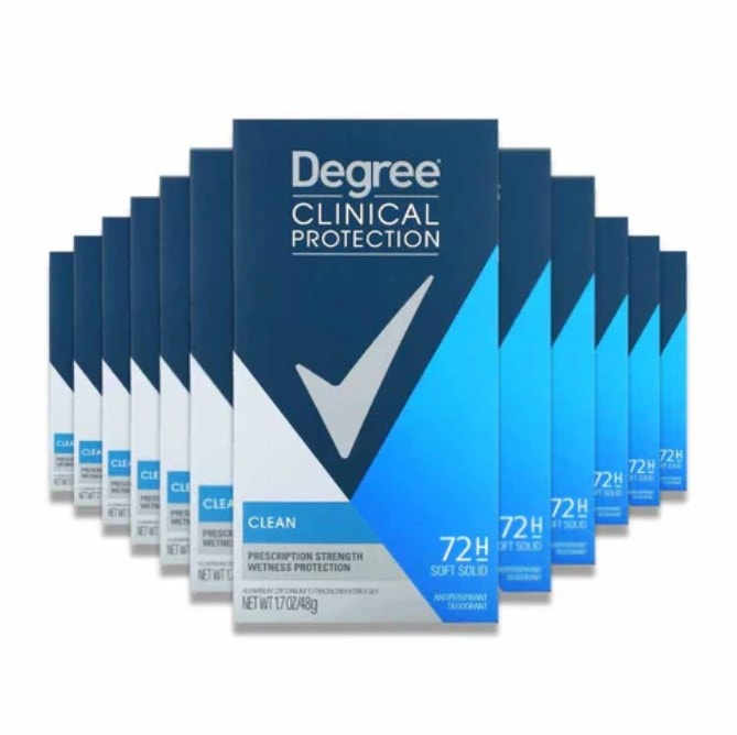 Degree - Men Clinical Protection Anti-Perspirant Clean- 1.7 Oz - 12 Pack