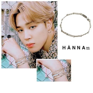 【HANNA543】★BTS JIMIN 着用★B211S [Silver 925] HANNA543/ N211S Crescent Necklace/ Wearing BTS Jimin - Now