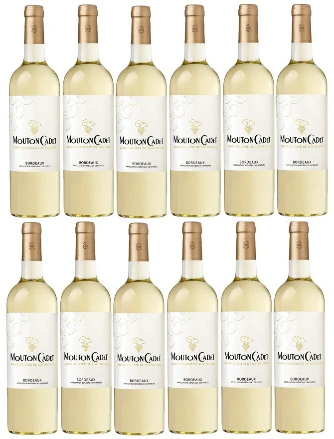 バロンフィリップドロスチャイルド ムートンカデ ブラン 750ml12本［白/フランス/ボルドー］【北海道沖縄県東北四国九州地方は必ず送料が掛か
