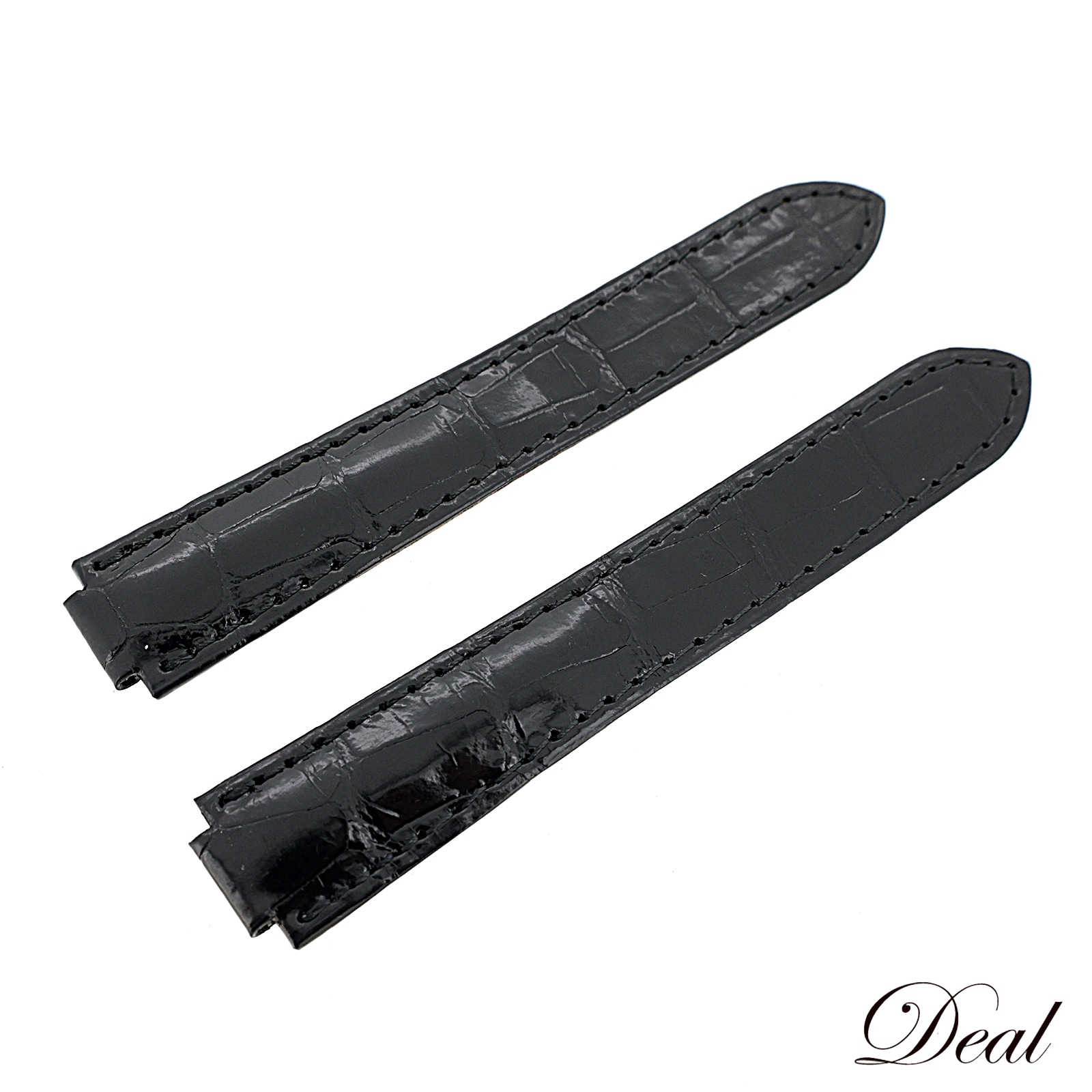 未使用 保管品 カルティエ 純正 クロコ レザーベルト バロンブルー ブラック メンズ 時計ベルト