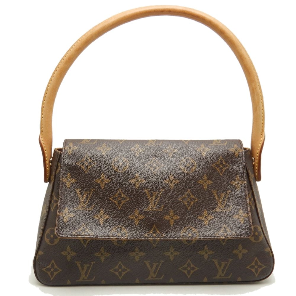 モノグラム ミニルーピング M51147 ハンドバッグ ブラウン/252352【中古】