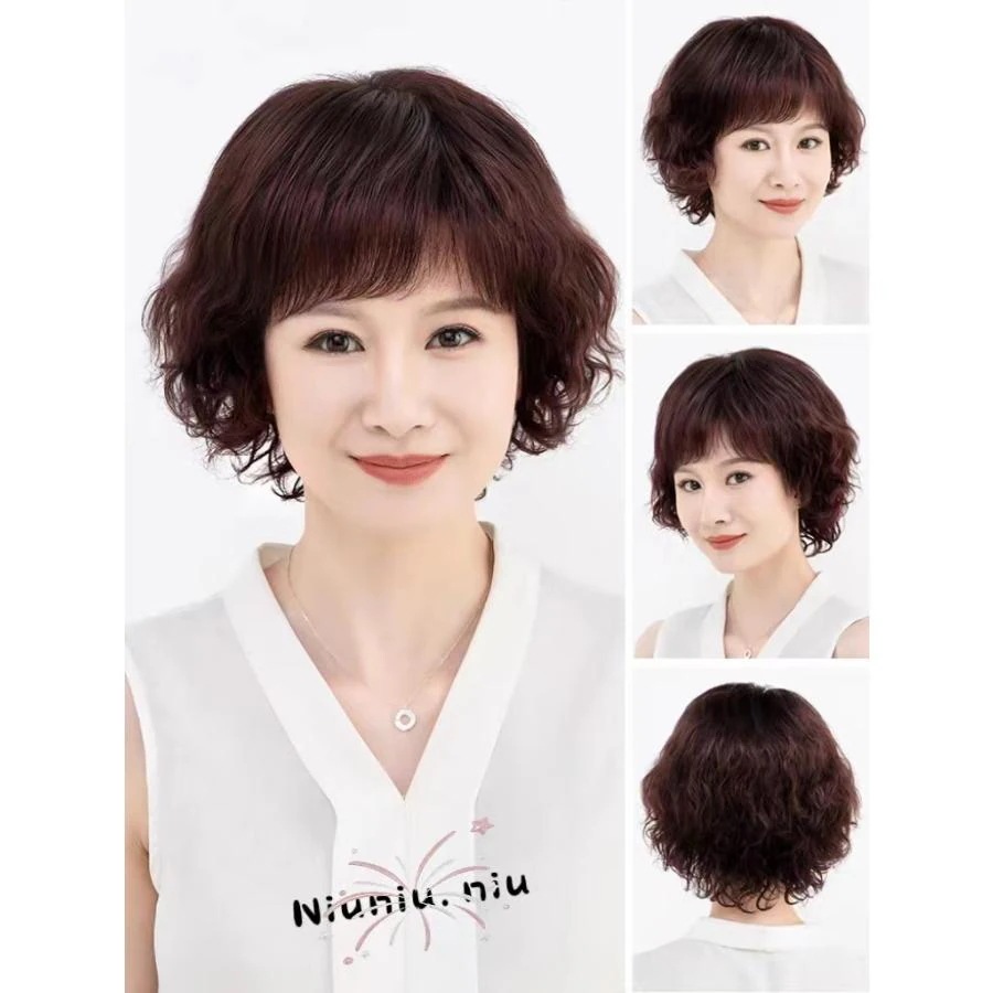 人毛100％ フルウィッグ 自然 薄毛 脱毛症 白髪隠し 増毛 分け目 つむじ ヘアピース 女性用 かつら トップウィッグ 薄毛隠し 小顔 広範囲カバーカール