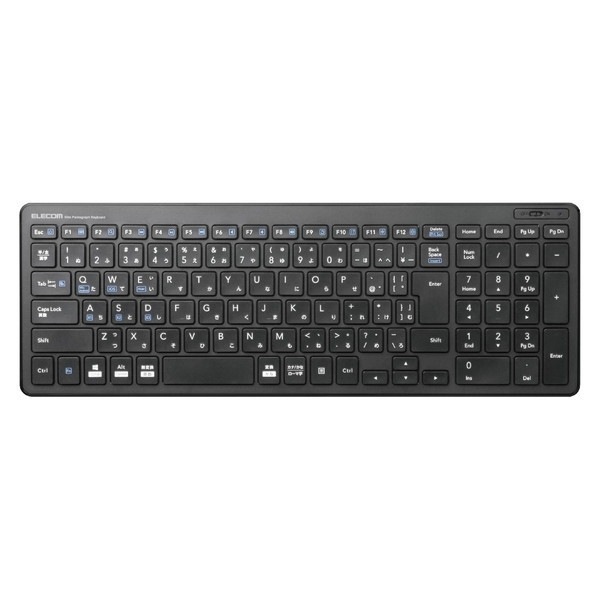 TK-FBP101BK Bluetoothコンパクトキーボード パンタグラフ式 薄型 マルチOS対応 ブラック メーカー直送