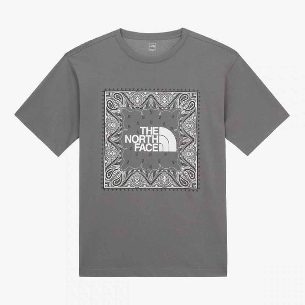 [ノースフェイス公式] NT7UR13D メンズバンダナ半袖Tシャツ_グレー
