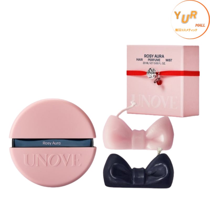 [リボンパフュームキャンドル ランダム1種贈呈]ヘアパフュームミスト 20ml 3種択1 /ROSY AURA/TENDER BLOOM/WARM PETALS