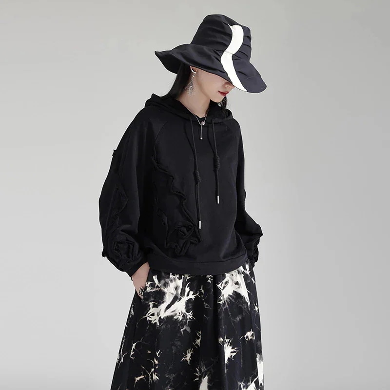 カシミヤタッチ ロンT パーカー カジュアル ゆったり スウェット 春夏 フード付きスウェット 新作 トップス