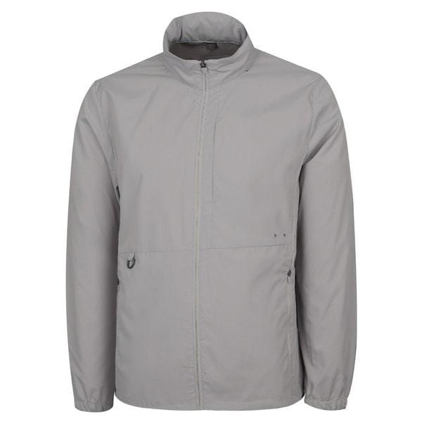 メンズベーシックフード取り外し可能ジップアップウィンドブレーカー DD-JUA-BF351-Lグレー