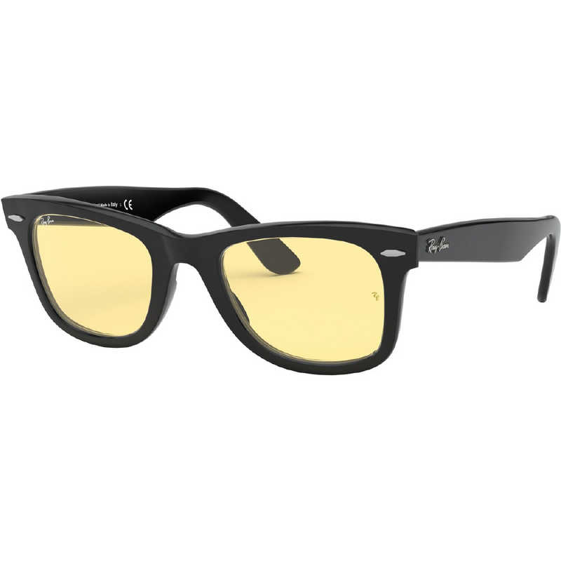 レイバン　WAYFARER WASH LENS RB2140F 901/R6 52mm シャイニーブラック/クリスタルイエローAR　RB2140F_901/R6(52)_