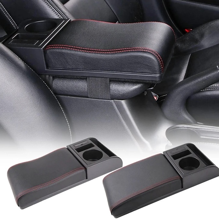 車のアームレスト,車のアームレスト,肘サポート,ユニバーサル,USB充電ポート付き,カップホルダー,調整可能な長さ 6,534円