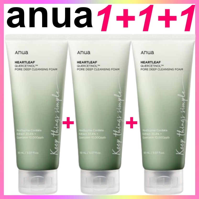 [1+1+1] ドクダミポアディープクレンジングフォーム 150ml x 3 + OMAKE