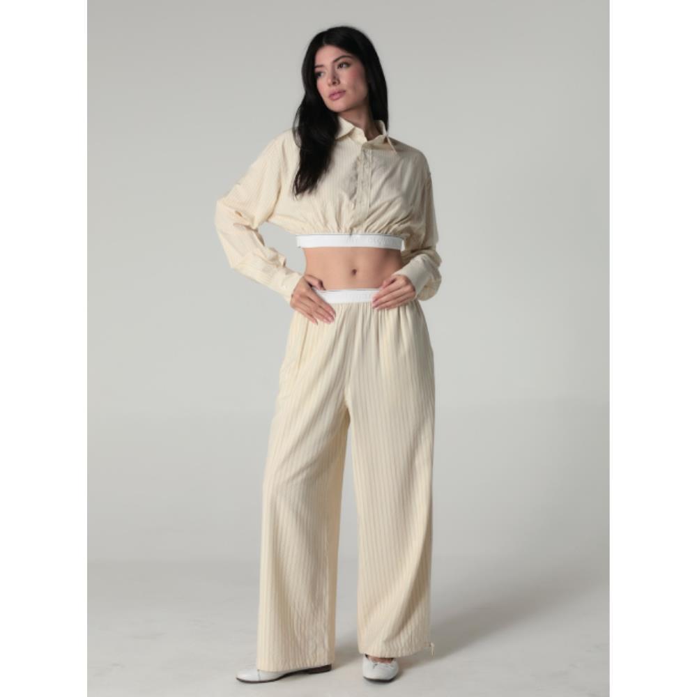 GLOWNY WILLY POP PANTS BEIGE STRIPE GY25LWPT002BE