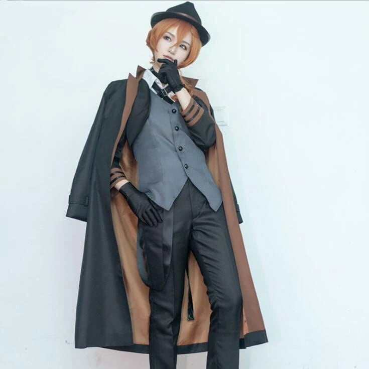 最新型 コスプレ 衣装 子供 大人文豪ストレイドッグスなかはらちゅうや中原中也演出服コスプレ衣セット