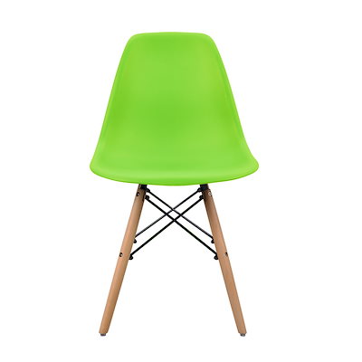 国内発送】【4脚セット】【グリーン座面＆ナチュラル脚