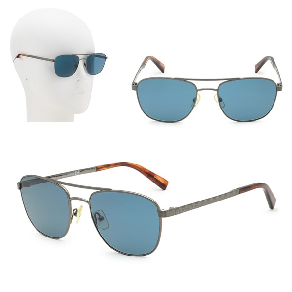 サングラス EZ0071/S 12V 55 Ermenegildo Zegna ガンメタル ブルー ノーズパッド UVカット メンズ