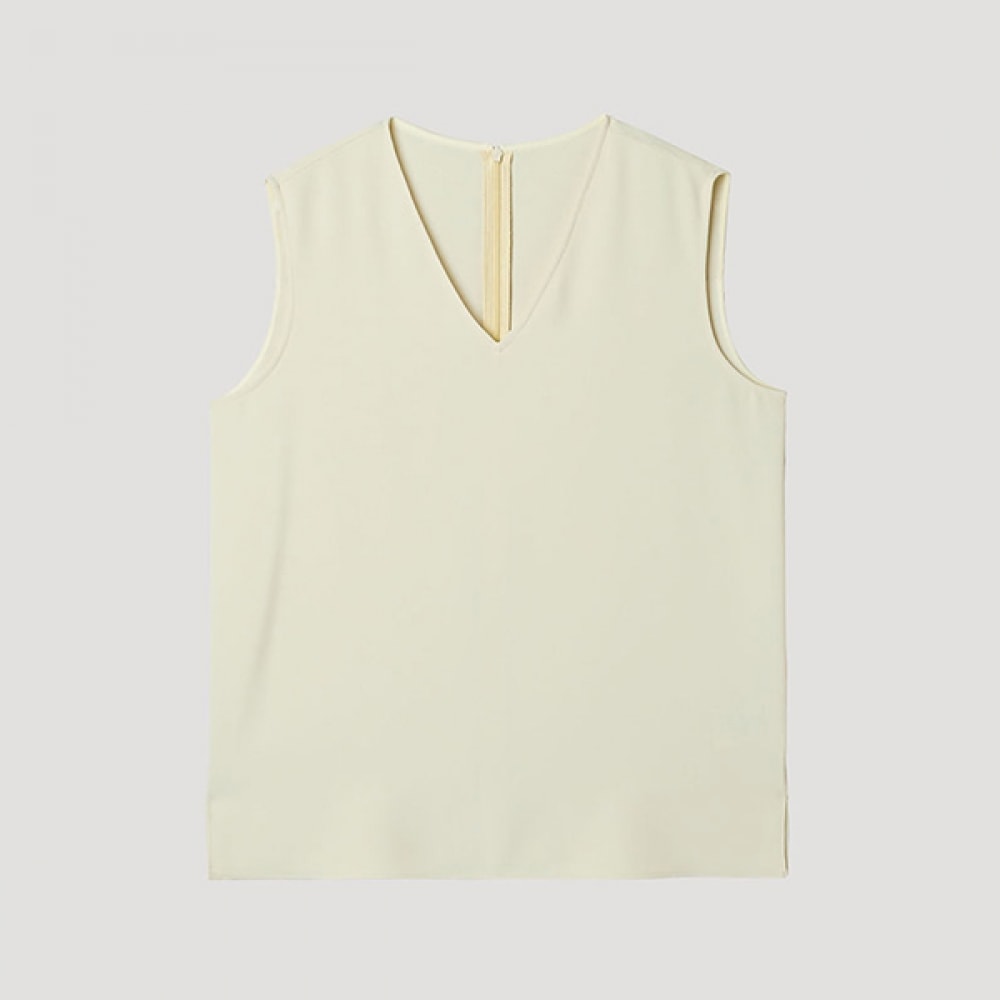 [シューズミス] Vネックスリーブレスブラウス_SWWBLP22030_LB