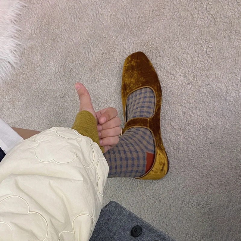 シープスキンバージョンxishiベルベットワンボタンライトマウス女性のためのシングルシングルシングルシングルシングルシングルシングルシングルレザーソフトソールレトロフレンチメアリーゼンレディースシュ
