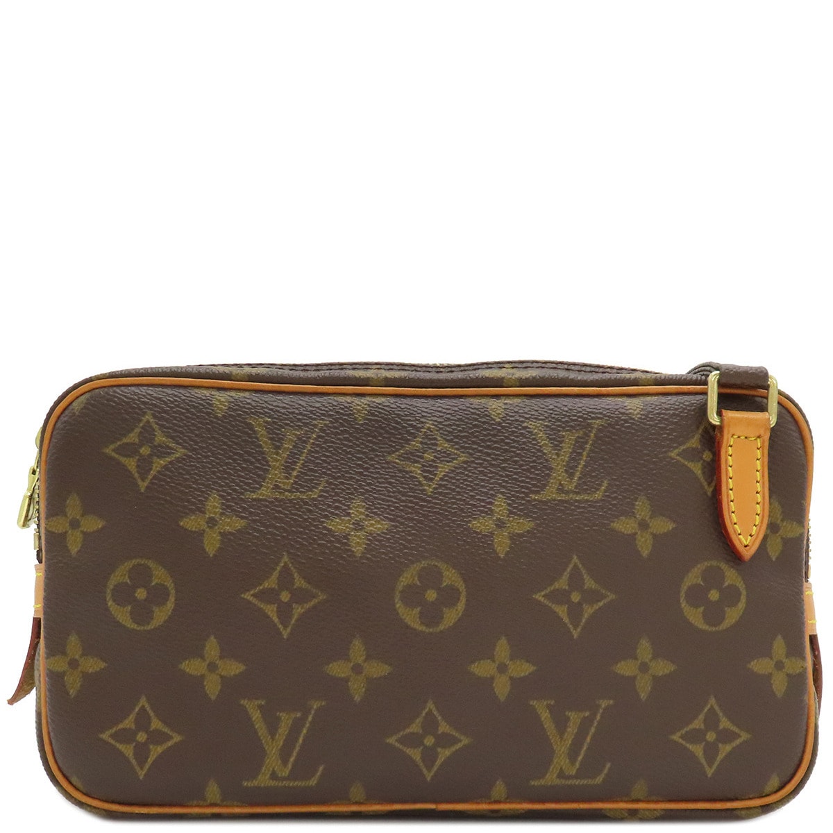 ルイヴィトン LOUIS VUITTON ショルダーバッグ ポシェット マルリー バンドリエール モノグラムキャンバス モノグラム ゴールド金具 茶 斜め掛け M51828 SL0062【中古】