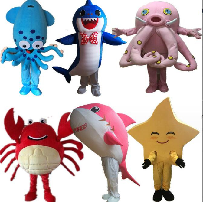 海の生き物　海洋生物サメコスプレ漫画の人形　着ぐるみ　パフォーマンスの着ぐるみ　コスプレ衣装