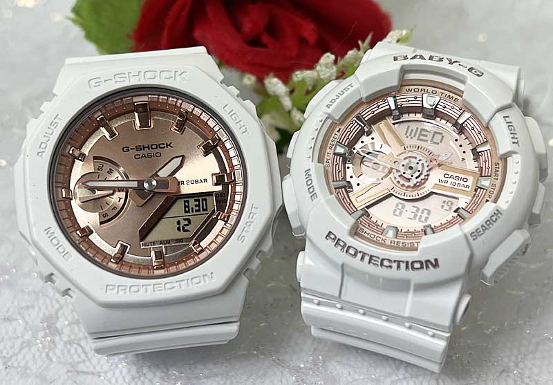 恋人たちのGショック ペアウオッチ G-SHOCK BABY-G ペア腕時計 カシオ 2本セット GMA-S2100MD-7AJFBA-110X-7A1JF　プレゼント ギフト プレゼン