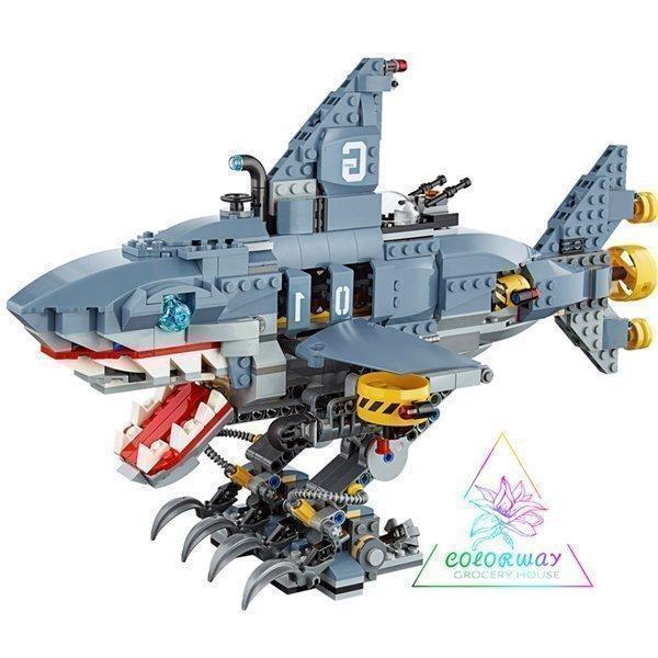 互換品 ブ ガーマドンのメカ 70656互換 忍者 サメ 潜水艦 知育 手作り おもちゃ子供 男の子