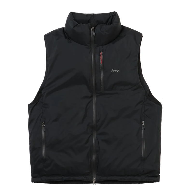 正規品 オーロラス テックス スタンドカラー ダウンベスト ブラック BLKND2441-1N010-A