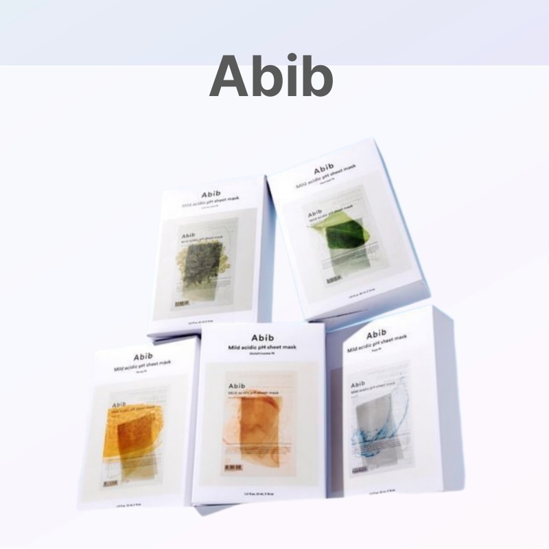 [10枚/5種] Abib 弱酸性 pH シートマスク FIT 10枚