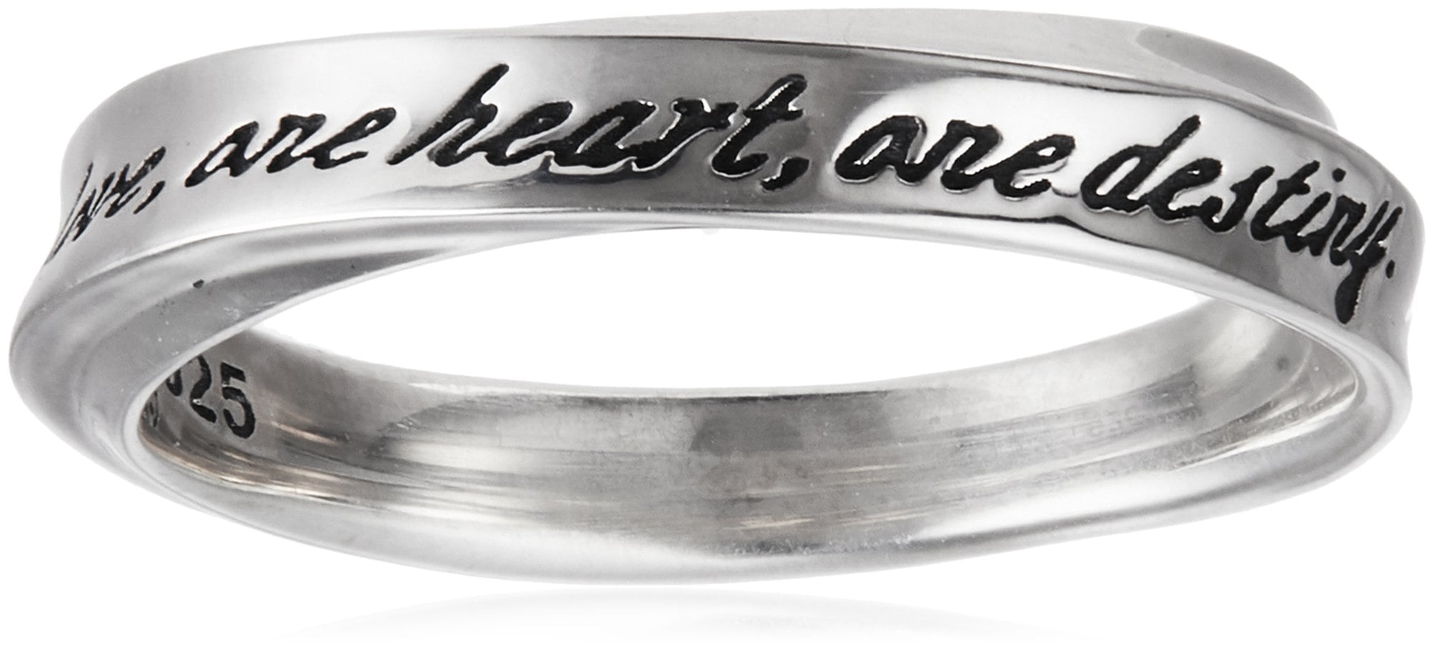 [シンクノート バイ ドクターモンロー] Sync Note by Dr MONROE ウェーブラインメッセージリング シルバー925 SND-057-SV-12 日本サイズ12号